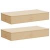 vidaXL Aufbewahrungsbox 2 Stk. Vliesstoff 90 x 48 x 15 cm 64,8 L Creme