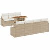 vidaXL Garten-Sofa-Set 8 stk. Beige Poly Rattan