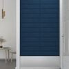 vidaXL Wandpaneele 12 Stk. Blau 60x15 cm Samt 1,08 m²