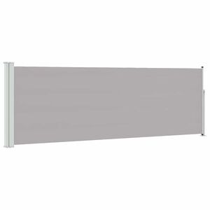 vidaXL Ausziehbare Seitenmarkise 100x300 cm Grau