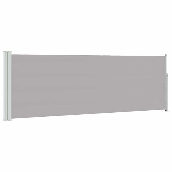 vidaXL Ausziehbare Seitenmarkise 100x300 cm Grau