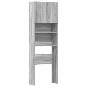 vidaXL Waschmaschinenschrank Grau Sonoma 64x24x190 cm Holzwerkstoff