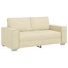 vidaXL Zweisitzer-Sofa Creme 180 cm Kunstleder