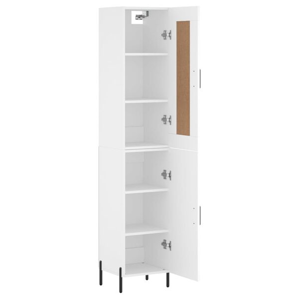 vidaXL Highboard Weiß 34,5x34x180 cm Holzwerkstoff