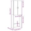 vidaXL Waschmaschinenschrank Artisan-Eiche 64x25,5x190 cm