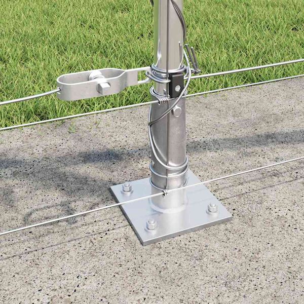 vidaXL Zaunpfosten Galvanisiert 50 x 0,8 m Stahl