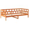 vidaXL Tagesbett ohne Matratze Wachsbraun 90x200 cm Massivholz Kiefer