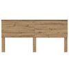 vidaXL Kopfteil mit Kopfteil Artisan-Eiche 200 cm Holzwerkstoff