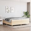 vidaXL Boxspringbettgestell Creme 200x200 cm Stoff