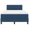vidaXL Boxspringbett mit Kopfteil Blau 120 x 190 cm Stoff
