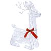 vidaXL 3D Weihnachtsrentier LOVIISA 140 LEDs Kaltwei&szlig; 55 x 22 x 63 cm