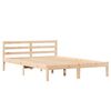 vidaXL Bettrahmen Braun 215,5 x 165,5 x 69,5 cm Massivholz Kiefer