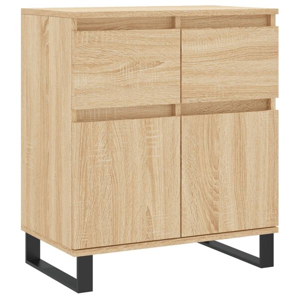 vidaXL Sideboard Sonoma-Eiche 60x35x70 cm Holzwerkstoff