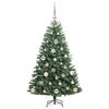 vidaXL K&uuml;nstlicher klappbarer Weihnachtsbaum mit 150 LEDs Gr&uuml;n 120 cm