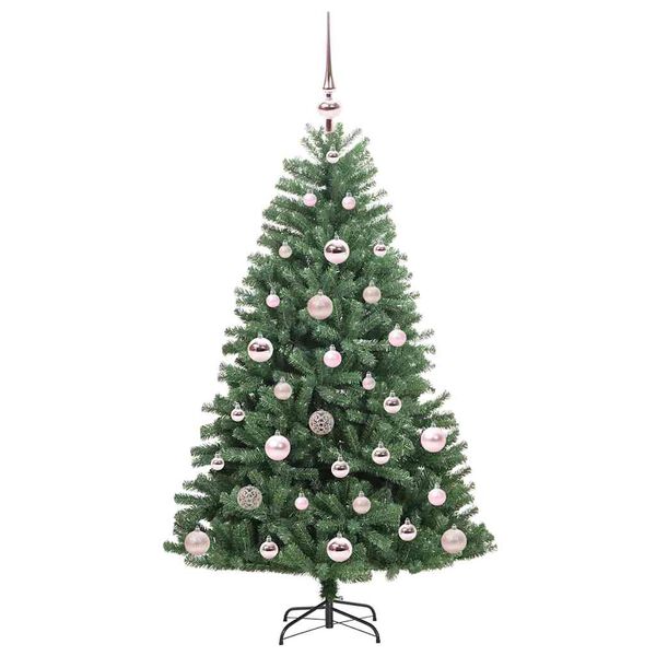 vidaXL K&uuml;nstlicher klappbarer Weihnachtsbaum mit 150 LEDs Gr&uuml;n 120 cm