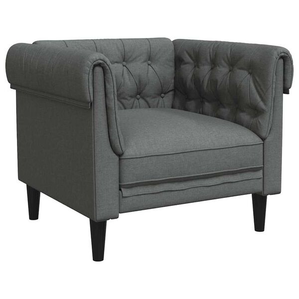 vidaXL Sofa Dunkelgrau 78,5 x 74,5 x 74,5 cm Polyester