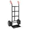vidaXL Erweiterbarer Handwagen Schwarz und Rot 57 x 46 x 113 cm Stahl