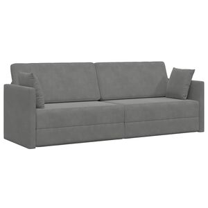 vidaXL Boden-Sofa-Bett Dunkelgrau 213 x 70 x 77 cm Samt