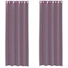 vidaXL Voile Vorh&auml;nge mit &Ouml;sen 2 Stk. Lila 140x300 cm