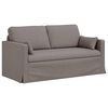 vidaXL Sofa 2-Sitzer Taupe 158 x 78 x 80 cm Stoff