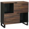 vidaXL Sideboard Braun 80 x 33 x 75 cm massives Mangoholz