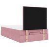 vidaXL Ottoman-Bett mit Matratzen & LEDs Rosa 120x190 cm Samt