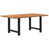 vidaXL Esstisch Hellbraun 180x100x74 cm Massivholz Eiche Rechteckig