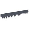 vidaXL Raseneinfassung 20 pcs 103 x 15 cm Metall Anthrazit