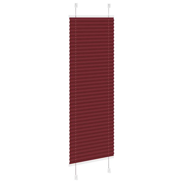vidaXL Plissee Bordeauxrot 50x150 cm Stoffbreite 49,4 cm Polyester