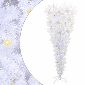 vidaXL K&uuml;nstlicher Weihnachtsbaum Wei&szlig; 120 cm PVC und Stahl