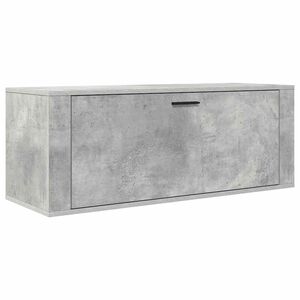 vidaXL Wand-Schuhschrank Betongrau 100x35x38 cm Holzwerkstoff