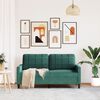 vidaXL 2-Sitzer-Sofa Dunkelgr&uuml;n 140 cm Samt