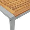 vidaXL Garten Essgruppe 5 pcs Grau Massivholz Akazie