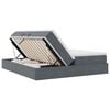 vidaXL Aufbewahrungsbett mit Matratze Dunkelgrau 180 x 200 cm Samt