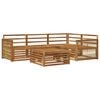 vidaXL Outdoor-Sofagarnitur 5 stk. Natur Massivholz Akazie
