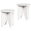 vidaXL Couchtisch 2 pcs Weiß