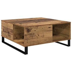 vidaXL Couchtisch Altholz 80 x 80 x 36,5 cm Holzwerkstoff