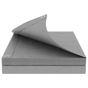 vidaXL Plane mit &Ouml;sen Hellgrau 2 x 3 m 180 gsm PE