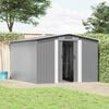 vidaXL Gartenhaus 257x298x178 cm Metall Grau