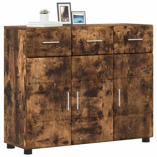 vidaXL Sideboard Ger&auml;ucherte Eiche 88,5 x 30,5 x 73 cm Holzwerkstoff