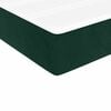 vidaXL Boxspringbett mit Matratze Dunkelgr&uuml;n 90x190 cm Samt