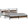 vidaXL Metallbett ohne Matratze R&auml;uchereiche 193x201 cm