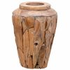 vidaXL Deko-Vase 40 x 60 cm Massivholz Teak