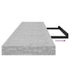 vidaXL Schweberegale 2 Stk. Betongrau 120x23,5x3,8 cm MDF
