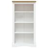 vidaXL B&uuml;cherschrank 4 F&auml;cher Mexiko-Stil Kiefernholz Wei&szlig; 80x29x150cm