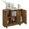vidaXL Sideboard Räuchereiche 90,5x30x70 cm Holzwerkstoff