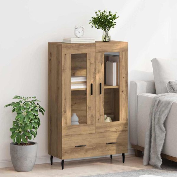 vidaXL Highboard Artisan-Eiche 69,5 x 31 x 115 cm Holzwerkstoff