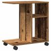 vidaXL Beistelltisch mit Regal Altholz 50 x 30 x 55 cm Holzwerkstoff