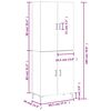 vidaXL Highboard Wei&szlig; 69,5x34x180 cm Holzwerkstoff