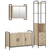 vidaXL Badezimmerschrank-Set 3 stk. Sonoma-Eiche 40 x 36 x 200,5 cm